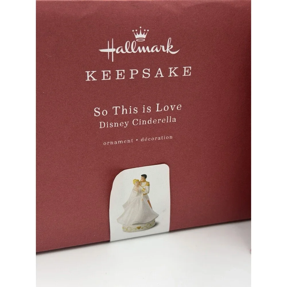 Hallmark Keepsake Disney Cinderella Wedding Porcelain Magic Sound Ornament